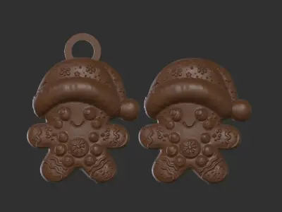 ginger cookie decor  3D print model