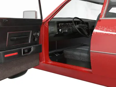  Classic Sedan XI  Low-poly 3D model