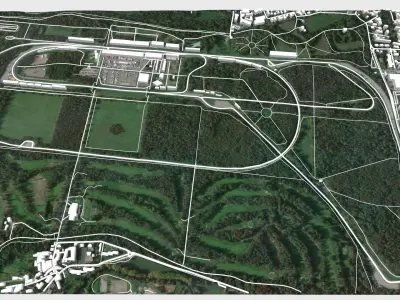 Autodromo Nazionale Monza Italy 3D model