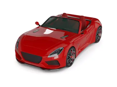 Convertible Car 3D model