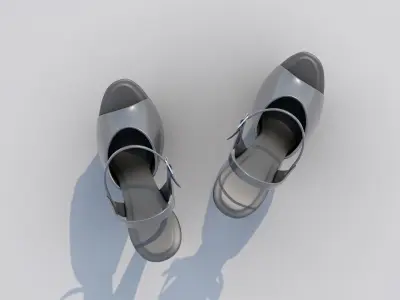 Pole Dancing Platform High Heel Shoes 3D model