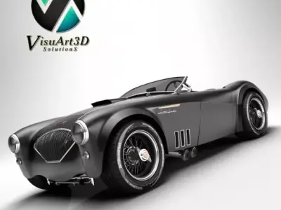 Austin Healey 1004 V8 custom 3D model