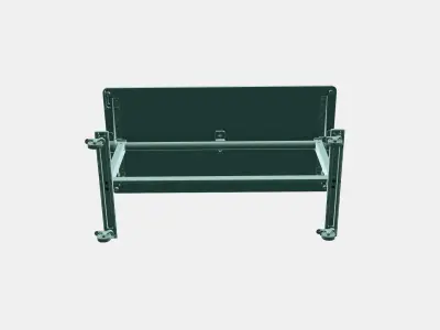 MITTZON Foldable table with castors 1 Low-poly 3D model
