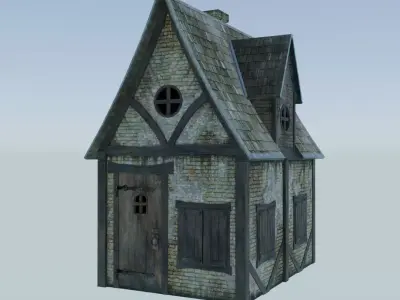 Small Medieval House Free 3D model