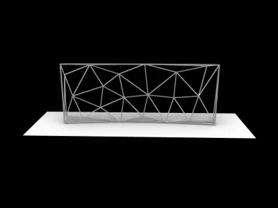 Triangulated Wall random points v1 3D model