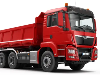 Dump Truck 6X4  3D model