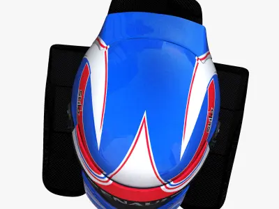 Palmer Helmet 2016 Low-poly 3D model