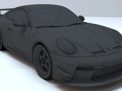 911 GT3 2021 Model HQ Carbon Pack 3D model