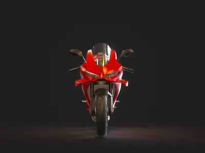 Base model  Ducati Panigale 2025 3D model