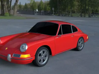 1965 Porsche 911 HDRI 3D model
