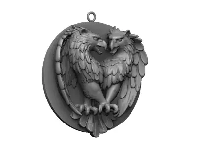eagle pendant 3D print model