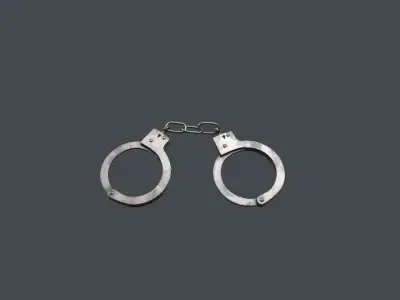 Handcuffs Low-poly 3D model