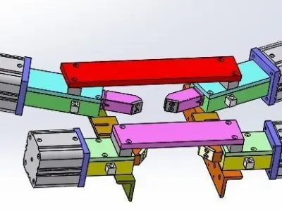 Cylinder position  mechanism 3D model
