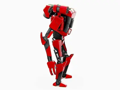 COMBAT DROID K-25 Rigged for Unreal Engine - Unity - MIXAMO  3D model