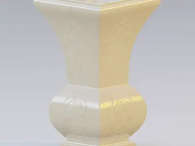 Garden urn planter52 3D model