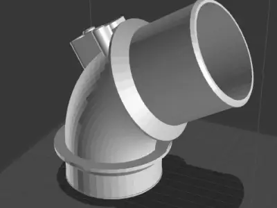 Volvo V40 T4 MAF adapter 3D print model