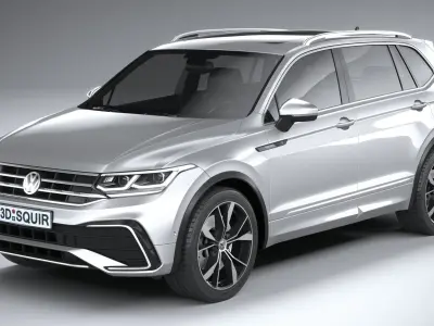 Volkswagen Tiguan R-Line Allspace 2022 3D model