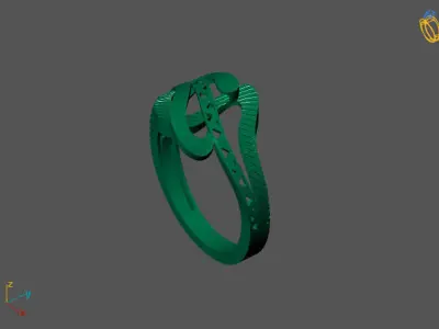 Fancy Womens Rings Plain Rings Ready STL 3DM Models Rings 3D print model 14