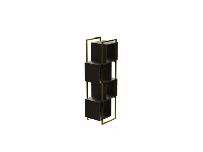 3D Square Rack Display Modern Storage Shelf Model Free Free low-poly 3D model