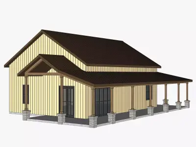 Barndominium House 97 -Archimple LLC 3D model