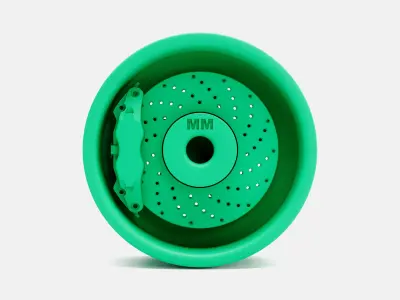 15x7 Weld Pro Star Wheel and Brake 3D print model