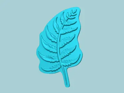 Fern Leaf Mould 01 - Artificial EVA Molding 3D print model