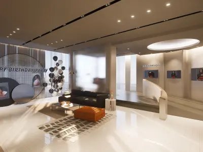 Celebration Event Place - Cafe C 3D model