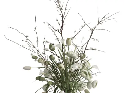 Flower In Vase 86 3D model