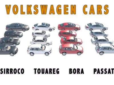 VOLKSWAGEN CARS 3D model
