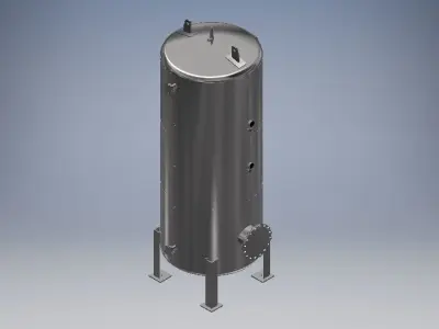 Air Vessel Tank 7000 litre 3D model