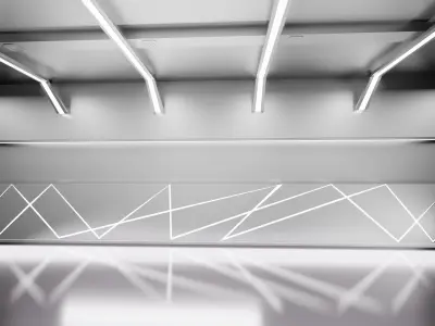 Car Garage to Loft Style Low-poly 3D model