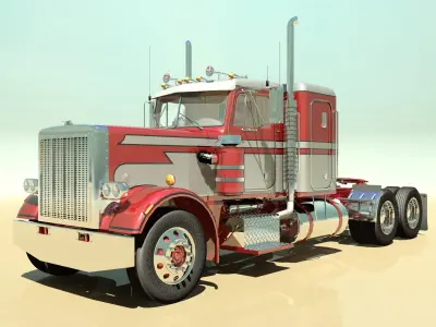 359 Semi Truck 3D model