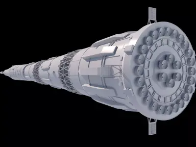 H1N1 Soviet Moon Rocket Printable Model 3D print model 3D print model
