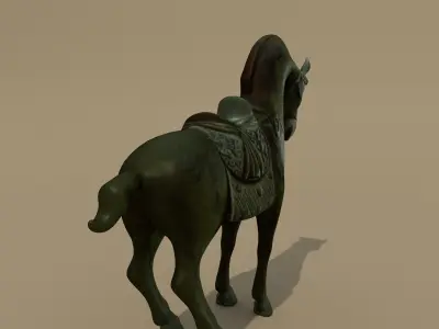 Horse Statuette R 3D model
