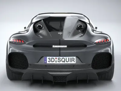 Koenigsegg Gemera 2021 LowPoly Low-poly 3D model