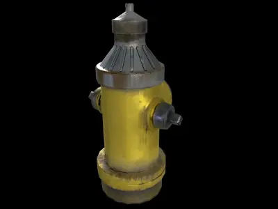 Fire Hydrant Free low-poly 3D model