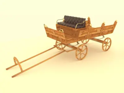 Pony Carriage 3D model