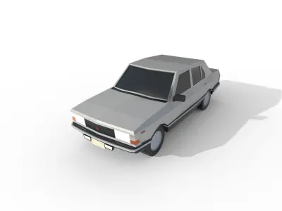 Fiat Argenta 1982 - 1498 poly - 7 Diffirent Colour Low-poly 3D model