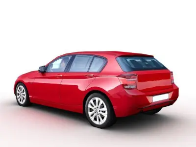 Generic Coupe v2 Low-poly 3D model