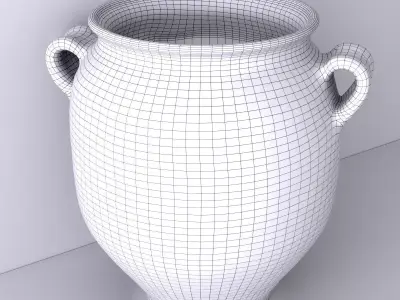 Terracotta Vase or Pot 1 3D model