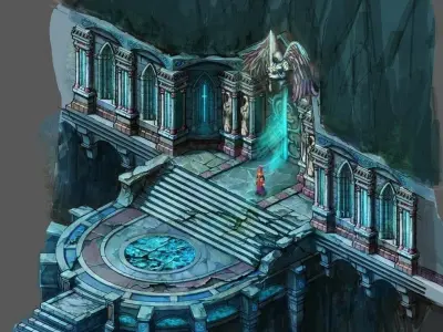 Game Palace - Temple 01 3D model