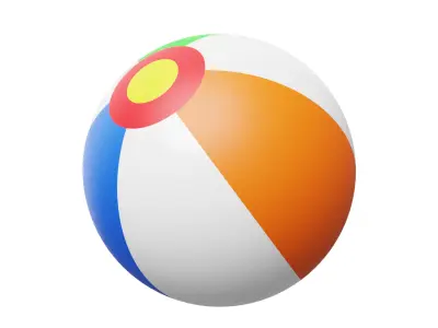 Beach Ball 3D model get