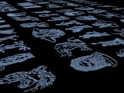 Mythological Greek symbols 3D model