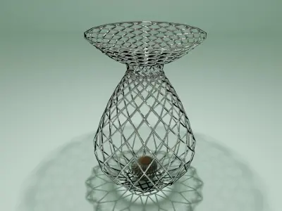 Modern Vase Low-poly 3D model