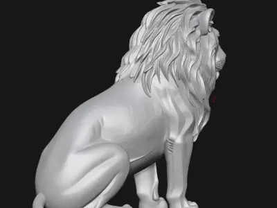 Lion sculpture 3D print model order