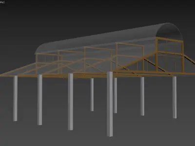 Hangar Structure 3D model