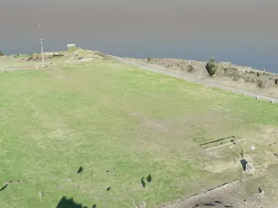 3D Scaned Football field in Germany 3D model