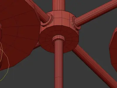 Corrigan Studio Rocco 5 Light Sputnik Chandelier  3D model