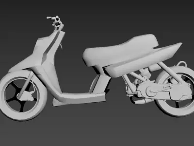 mbk booster spirit spitro SL TECH 3D print model