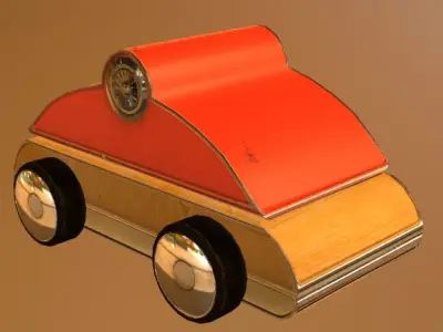 Toy car 02 Low-poly 3D model